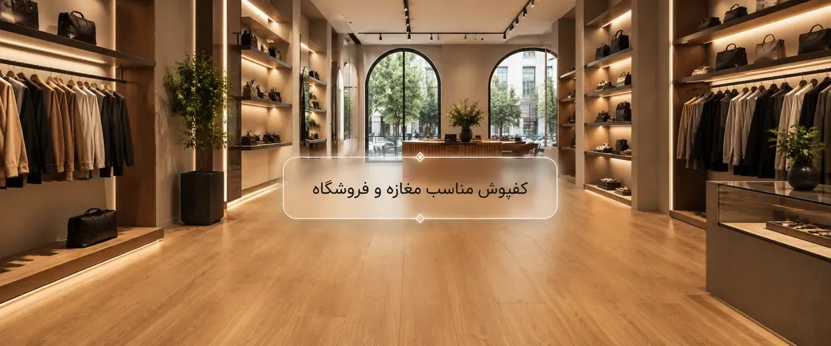 بهترین کفپوش برای مغازه و فروشگاه؛ لمینت، SPC، PVC، پارکت یا موکت؟