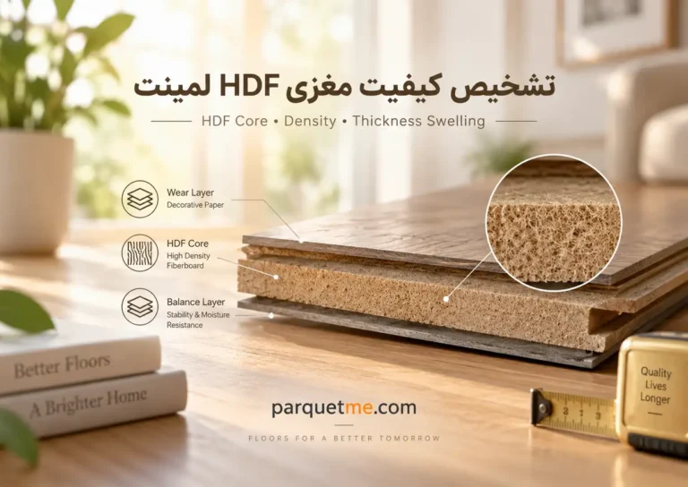 HDF پارکت لمینت چیست؟ Density، Thickness Swelling و کیفیت مغزی